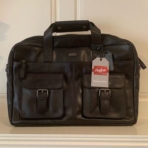 Rawlings Frankie Leather Briefcase - Black